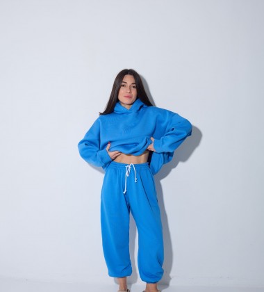 Худі Skyline Ease Синій | Showroom By Nona — зображення 3